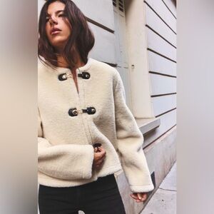 ZARA DOUBLE-FACED TOGGLE JACKET